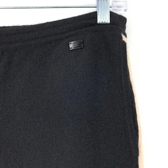 Chanel Women's Apx Sz M Cashmere Lounge Pant Elastic Waist Solid Black *READ - Picture 4 of 8